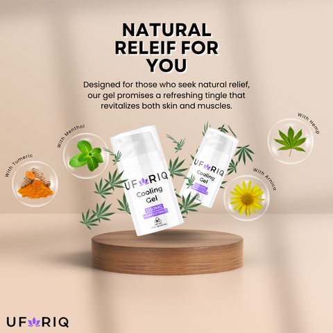 CBD Cream | 1250mg CBD+THC Cooling Gel | Uforiq x Texas Herb Company
