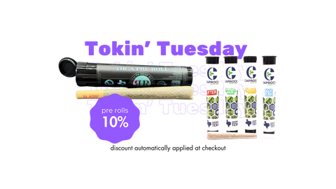 Tokin Tuesday Same-Day Cannabis Delivery Austin and Lubbock, TX + Nationwide Shipping