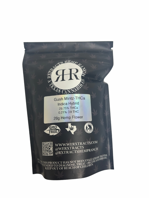 Indoor THCa Flower | Gush Mintz | 28g | Rxtracts