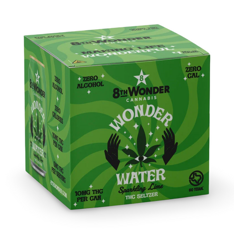 8th Wonder |Wonder Water Sparkling Lime | 10mg THC | 4-Pack
