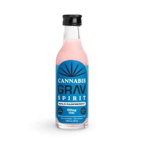 GRAV | Cannabis Spirit Shots | 100mg | Wild Raspberry