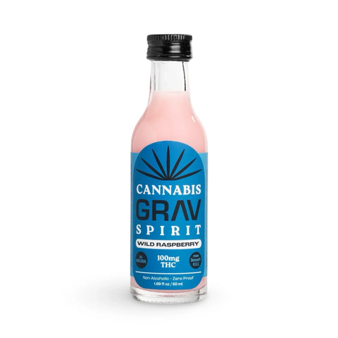 GRAV | Cannabis Spirit Shots | 100mg | Wild Raspberry