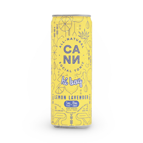 Cann - Hi Boy | Lemon Lavender | 5mg THC + 10mg CBD | Single Can