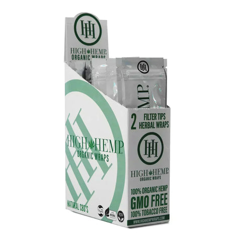 High Hemp Organic Wraps | 2pcs | Cultivated European Hemp | Hemp Wrap