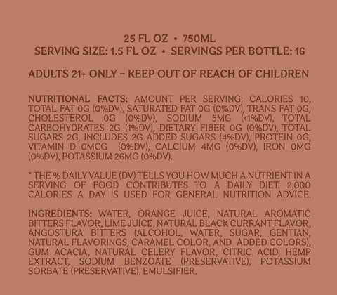 Pamos Spirit - Signature | 80mg | Pamos Drink (product label)