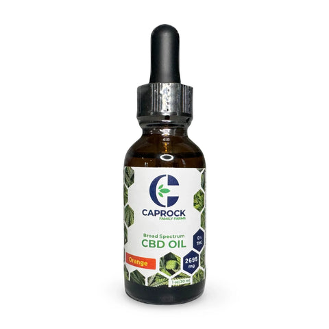 CBD Oil Tincture | 2700mg CBD | Orange | 3rd-Party Tested | Natural