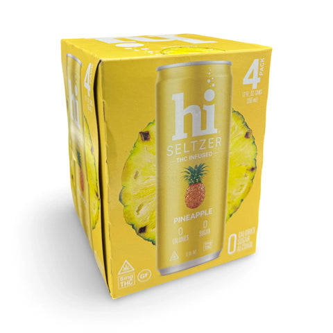 Hi Seltzer | Pineapple | 5mg THC | 4-Pack