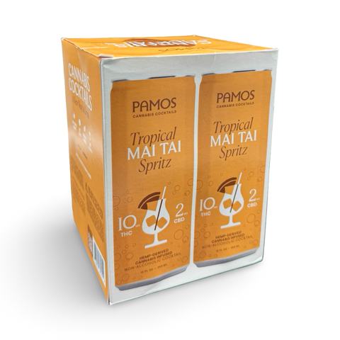 Pamos | Mai Tai Spritz | 10mg THC + 2mg CBD | 4-Pack