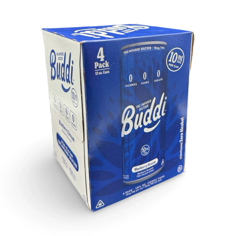 Buddi Seltzer | Blueberry Dream | 10mg THC | 4-Pack