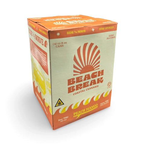 Beach Break | Peach Mango | 5mg THC | 4-Pack