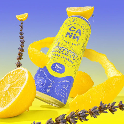 Cann - Hi'er Boy| Lemon Lavender | 10mg THC | Single Can