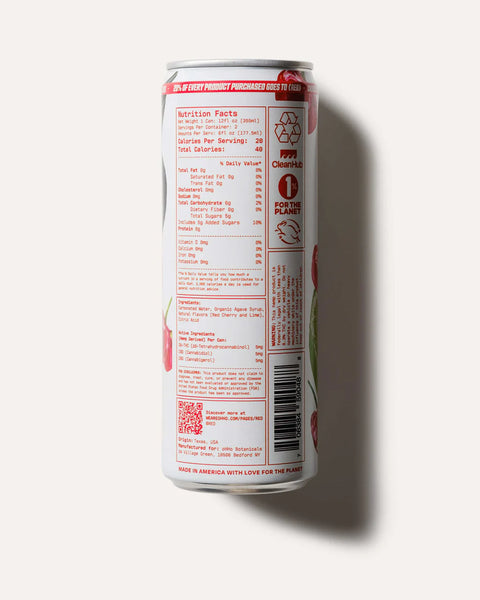 oHHo Seltzer | Red Cherry And Lime | 15mg CBD+CBG+THC