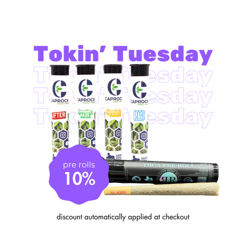 Tokin Tuesday Same-Day Cannabis Delivery Austin and Lubbock, TX + Nationwide Shipping