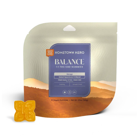 Hometown Hero | Balance | Mango | 100mg THC + 100mg CBD