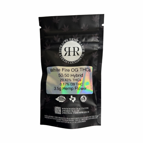 Indoor THCa Flower | White Fire OG |3.5g| Rxtracts Indoor THCa Flower
