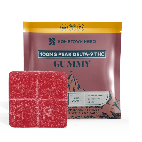 Hometown Hero | Peak Gummy | Wild Cherry | 100mg THC
