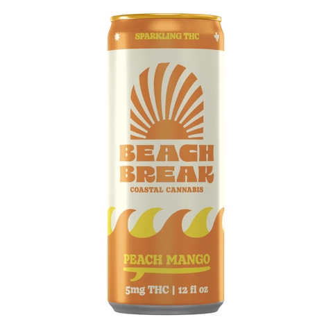 Beach Break | Peach Mango | 5mg THC | Single Can