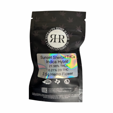 THCa Flower | Sunset Sherbert | 3.5g | RxTract Indoor THCa Flower  |
