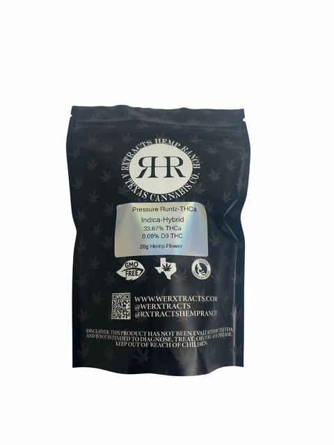 Exotic THCa Flower | Pressure Runtz | 28g | Rxtracts