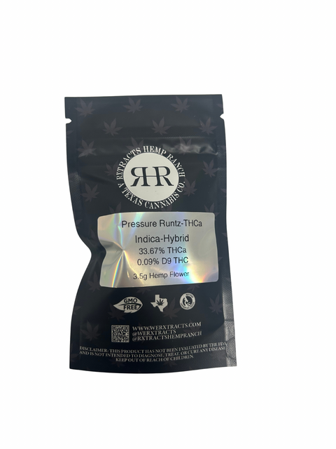Exotic THCa Flower | Pressure Runtz | 3.5g | Rxtracts