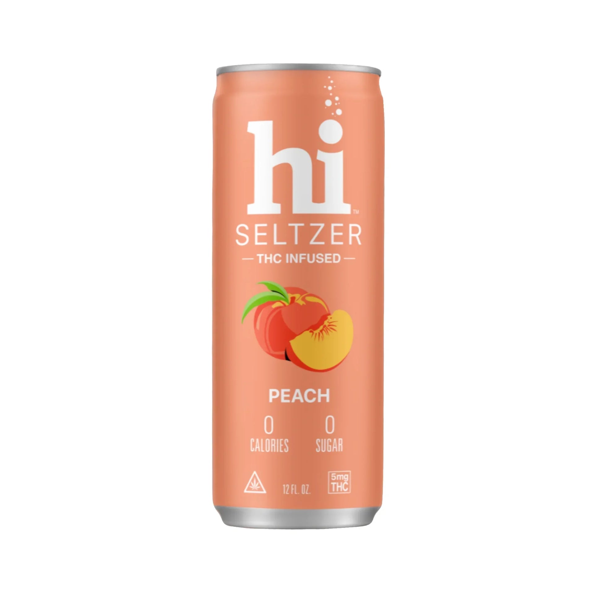 Hi Seltzer | Peach | 5mg THC | Single Can