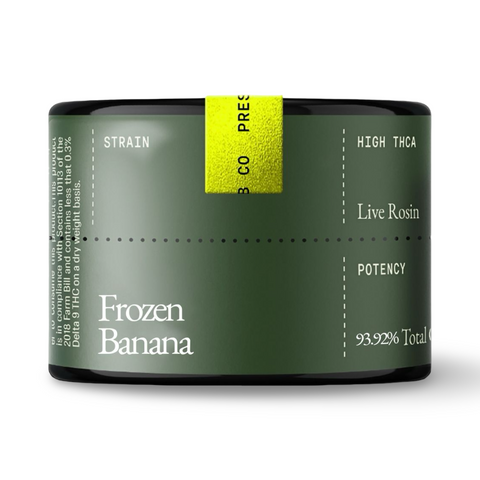 THCa Live Rosin | Frozen Banana | Preston Herb Co.