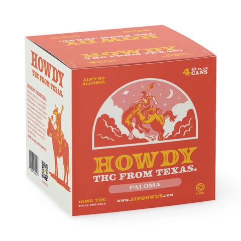 Howdy Seltzer | Paloma | 5mg THC | 4-Pack