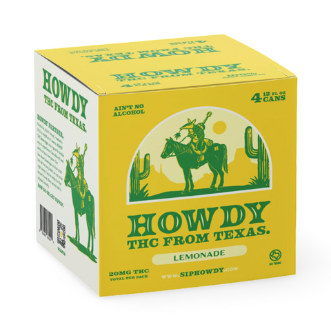 Howdy Seltzer | Lemonade | 5mg THC | 4-Pack