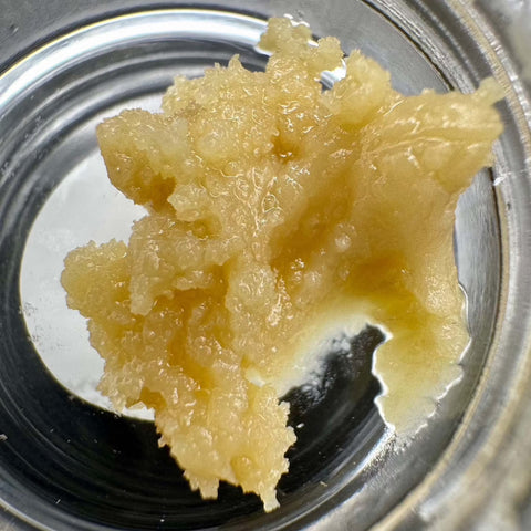THCa Hash Rosin | Tropicana Cherry | RxTracts | High THCa Hash Rosin (closeup)