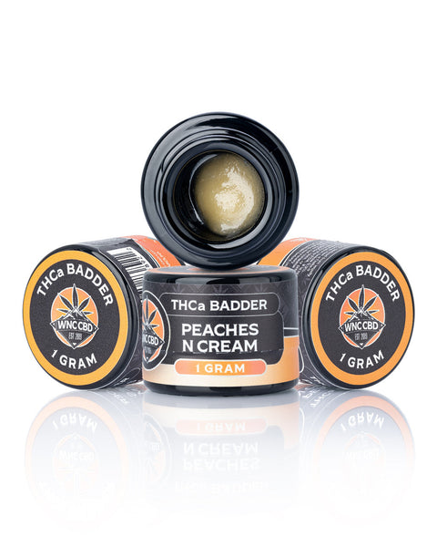 WNC CBD | THCa Badder | Peaches N Cream | 1g — image 1