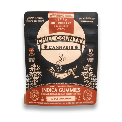 Chill Country Cannabis Indica Gummies — Apple Cinnamon 10ct