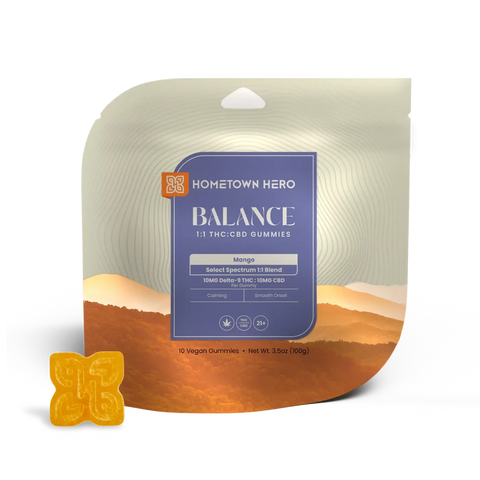Hometown Hero | Balance | Mango | 100mg THC + 100mg CBD