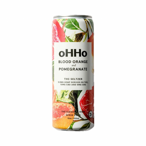 oHHo Seltzer Orange and Pomegranate | 3.5mg THC + 5mg CBG + 10mg CBD |
