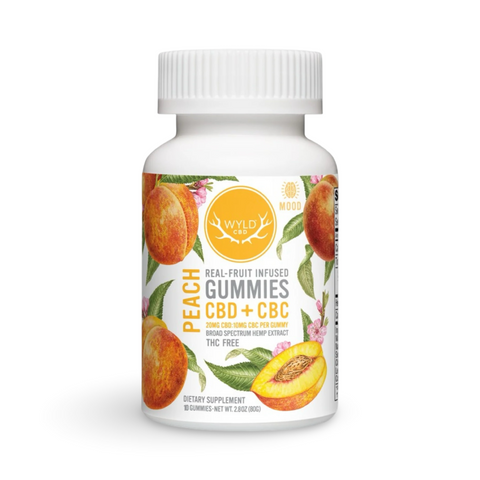 Wyld CBD | Mood | Peach | 300mg CBD + CBC (THC Free)
