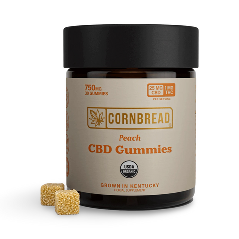 Cornbread | Peach | 750mg CBD + 30mg THC
