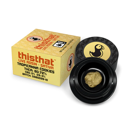thisthat | THCa Live Rosin Dabs | Tropicanna Cookies | 1g — image 1
