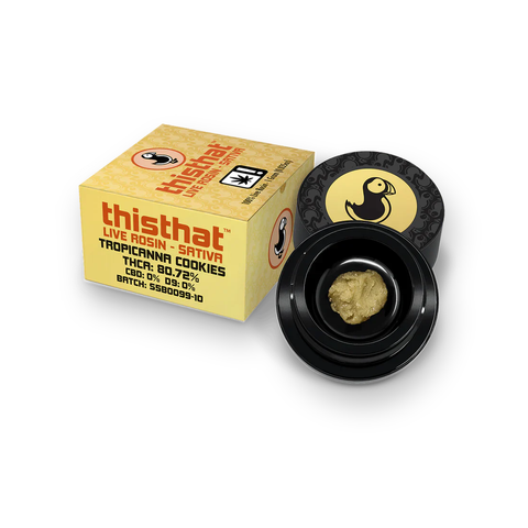 thisthat | THCa Live Rosin Dabs | Tropicanna Cookies | 1g — image 1